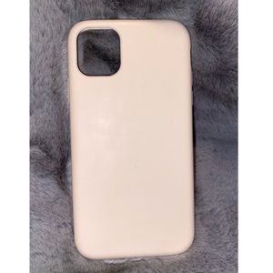 pastel pink silicone iphone 11 case!!